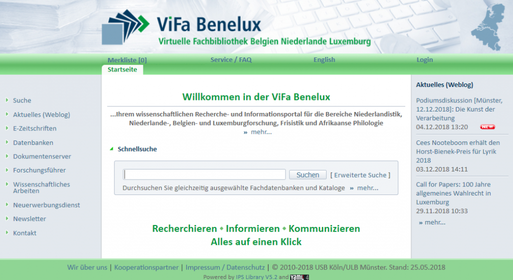 Screenshot ViFa Benelux