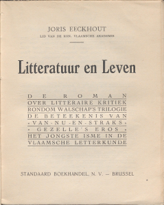 Titelblatt Eeckhout Litteratuur