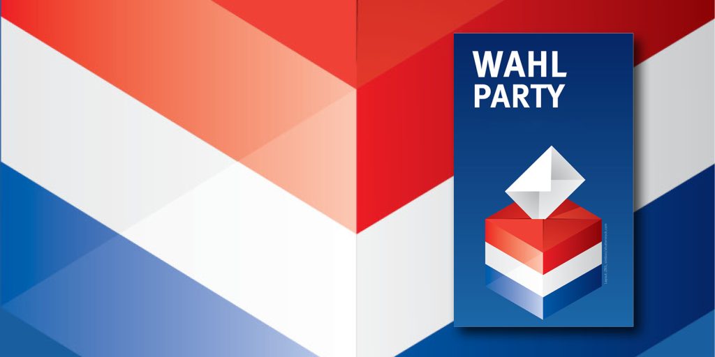 Plakat Wahlparty